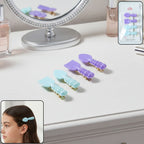 Cute Spoon  Spatula Shape Decorative Hair Clip Set (4 Pc)