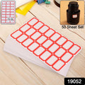 Multipurpose Writable Blank Label Sticker Sheets (50 Sheet)
