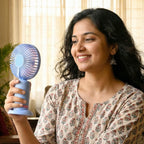 Dual-use Rechargeable Mini Handheld  Table Fan (1 Pc)