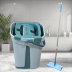 1142 Scratch Cleaning Mop With 2 In 1 Self Clean Wash Dry Hands Free Flat Mop