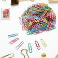 Multicolor-coated Paper Clips Approx (250pc Set)