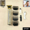 Electric Hair Trimmer With Precision Blade And Multiple Comb Attachments
