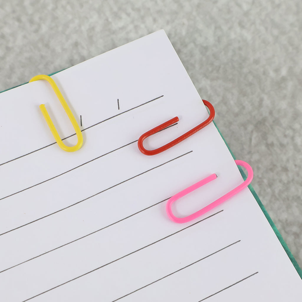 Vinyl-coated Paper Clips - (10 Pc  Set)