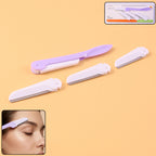 Eyebrow Facial Hair Razor With 3 Replaceable Blades