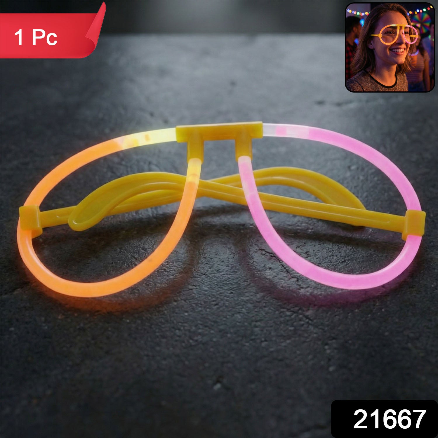 Glow Party Glasses (1 Pc)