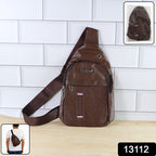13112 Waterproof Anti Theft Cross-body Fanny Pack Waist Bag Shoulder Bags Chest Men Casual Fashion Usb Charging Earphone Hook Sling Travel Bag (1 Pc)