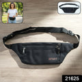 Classic Black Sports Waist Bag (1 Pc)