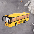 Inertia Bus Toys  High Simulation Yellow Fine Details Mini Bus Model Car Toys Prizes For Gift Collections