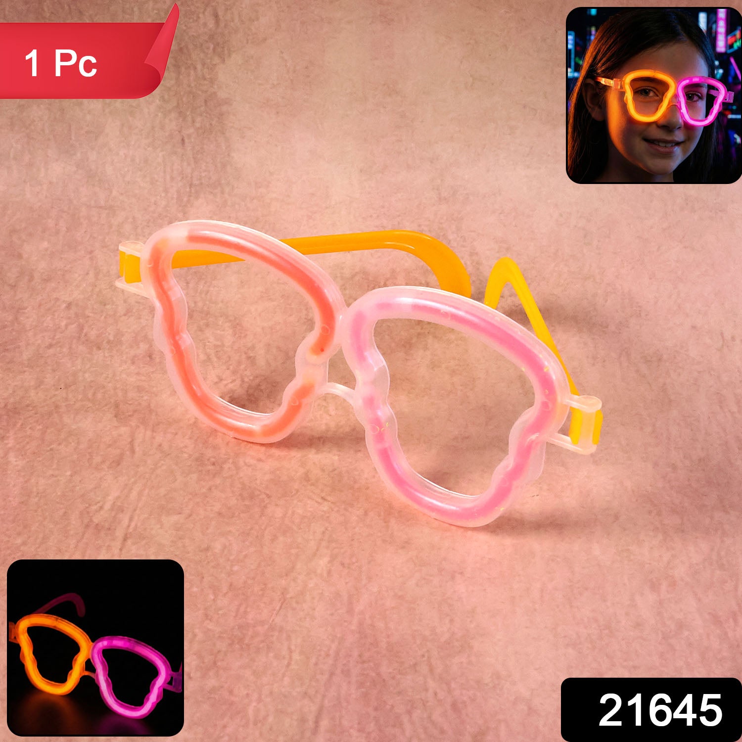 Glow Party Glasses For Kids  Adults(1 Pc)