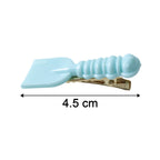 Cute Mini Spade  Leaf Shape Hair Clip Set (2 Pc)