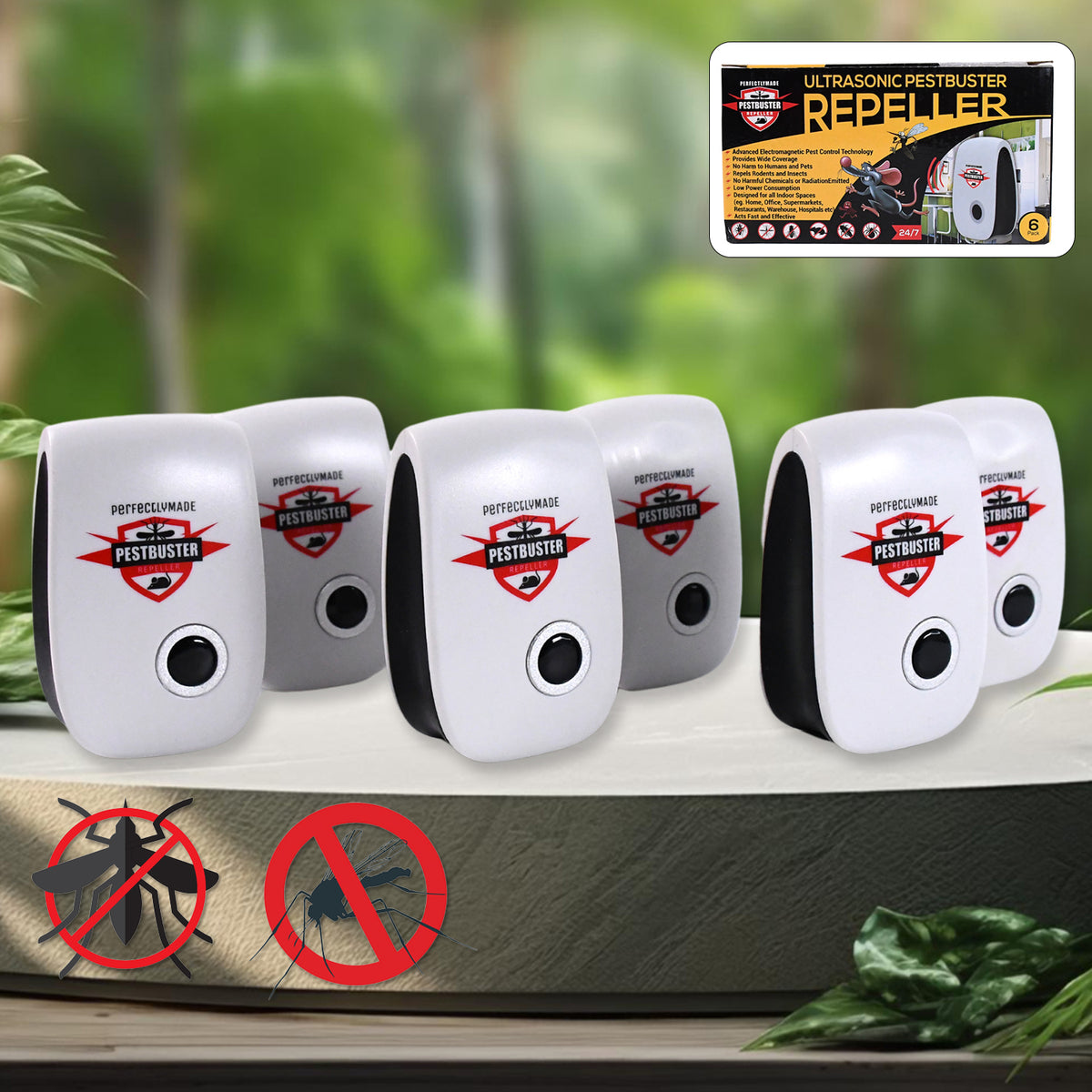 Ultrasonic Pest Repeller To Repel Rats Cockroach Mosquito Home Pest Ro ...