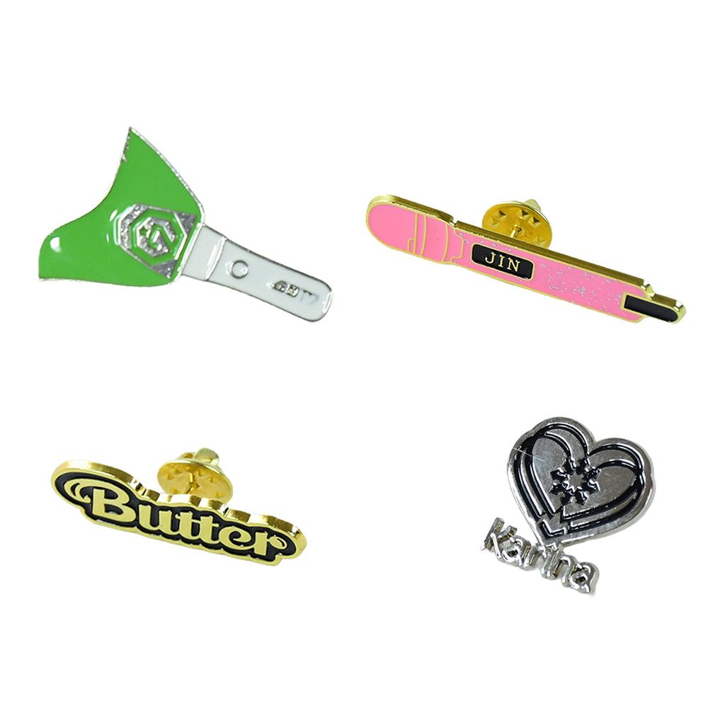 Stylish Metal Badge Pin  Single Piece (Random Design)