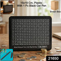 Reusable Money Saving Piggy Bank With Black Gel Pen (15  19 Cm 1 Pc)