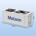 Container-style Multi-compartment Desk Organizer (1 Pc)