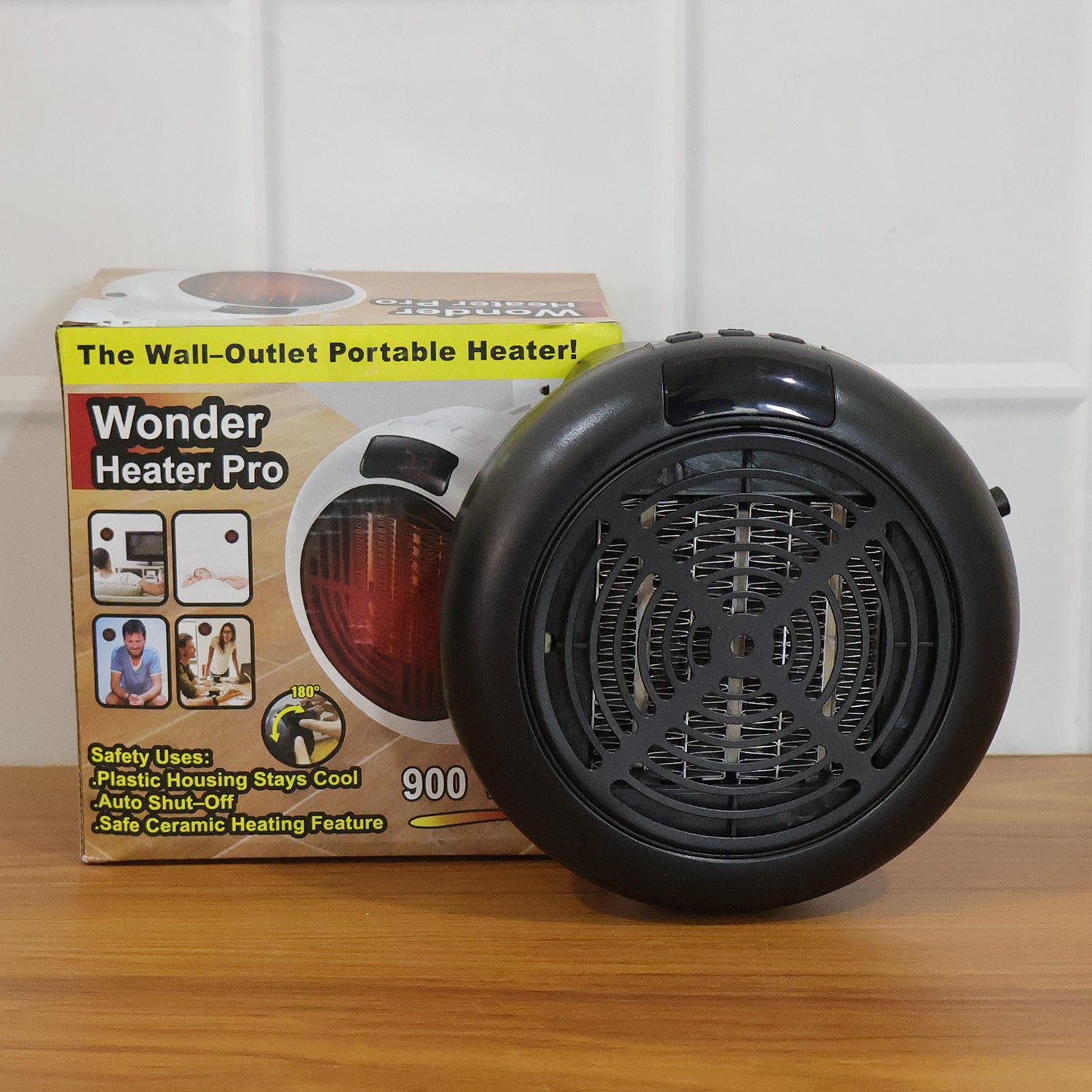 Portable Wall Outlet Electric Room Heater 900w (1 Pc)