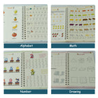 8075 4 Pc Magic Copybook Widely Used By Kids Childrens And Even Adults Also To Write Down Important Things Over It While Emergencies Etc.