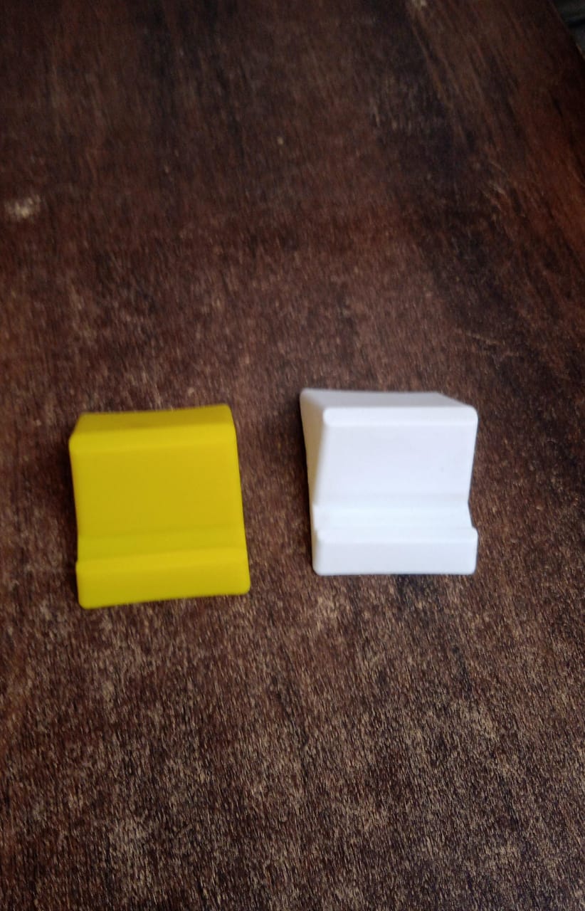 Compact Plastic Mobile Phone Holder Stand (1 Pc  Mix Color)