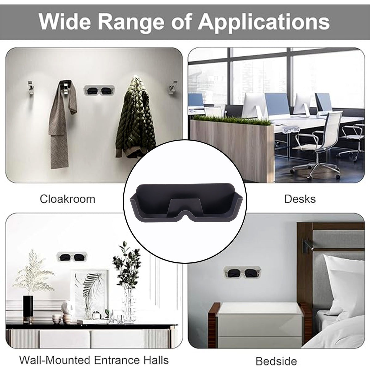 Wall Mounted Sunglasses Holder (Mixcolor  1 Pc)