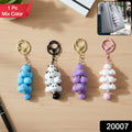 Cute Cartoon Cloud Stack Keychain With Bell (1 Pc  Mix Color)