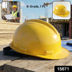 B-grade Yellow Safety Helmet  Industrial Protective Hard Hat (1 Pc)