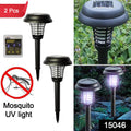 Garden Lighting Uv Led Solar Powered Led Mosquito Trap  Bug Zapper  (2 Pc)