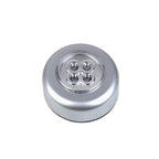 1716 4 Led Battery-powered Wireless Night Light Stick Tap Touch Lamp Stick-on Push Light For Closets Cabinets Counters Or Utility Rooms Cordless Touch Light