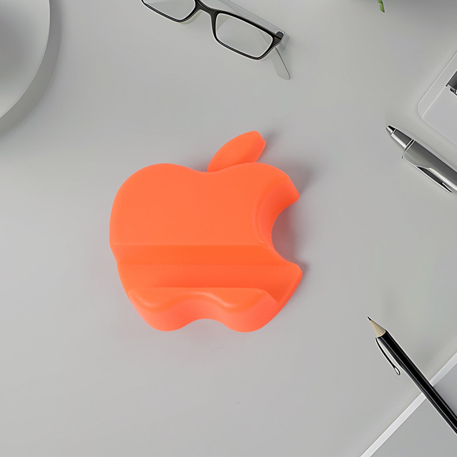 Apple-shaped Plastic Mobile Phone Holder (1 Pc  Mix Color)