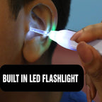 Pink Led Flashlight Earpick With Tweezer (1 Pc)