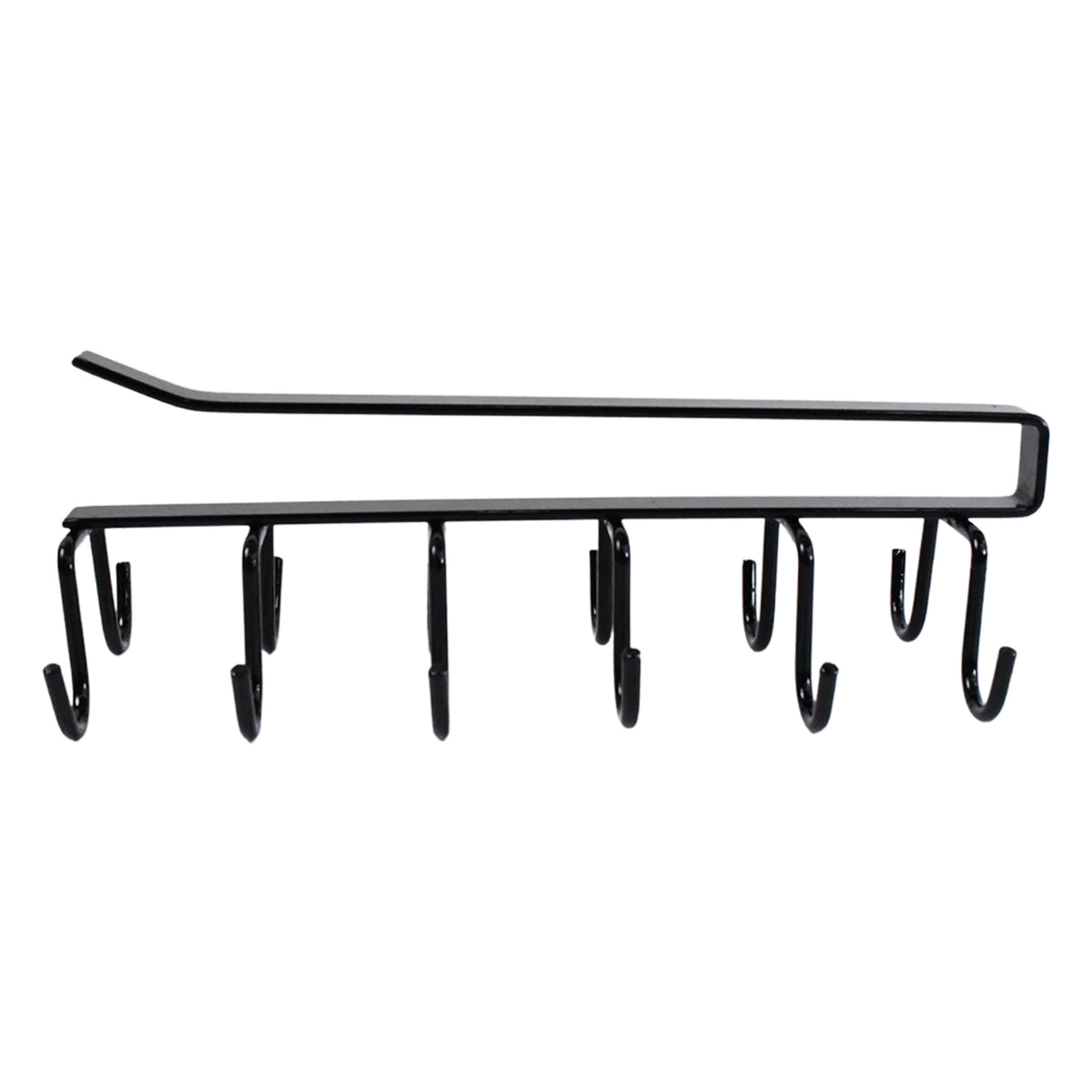 Double-row Metal Cupholder Rack Multi-purpose Iron Hanger With 6 Hooks ...