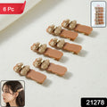 Elegant Bow Design Premium Fashion Hair Clips (6 Pc)