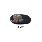 Cute Cartoon Bear Design Hair Clip Set (4 Pc)