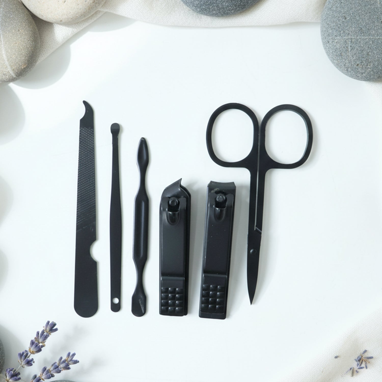 6 In 1 Professional Manicure  Pedicure Grooming Tool Set