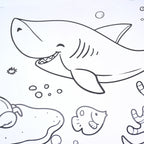 Fun And Educational Coloring Roll (1 Pc)