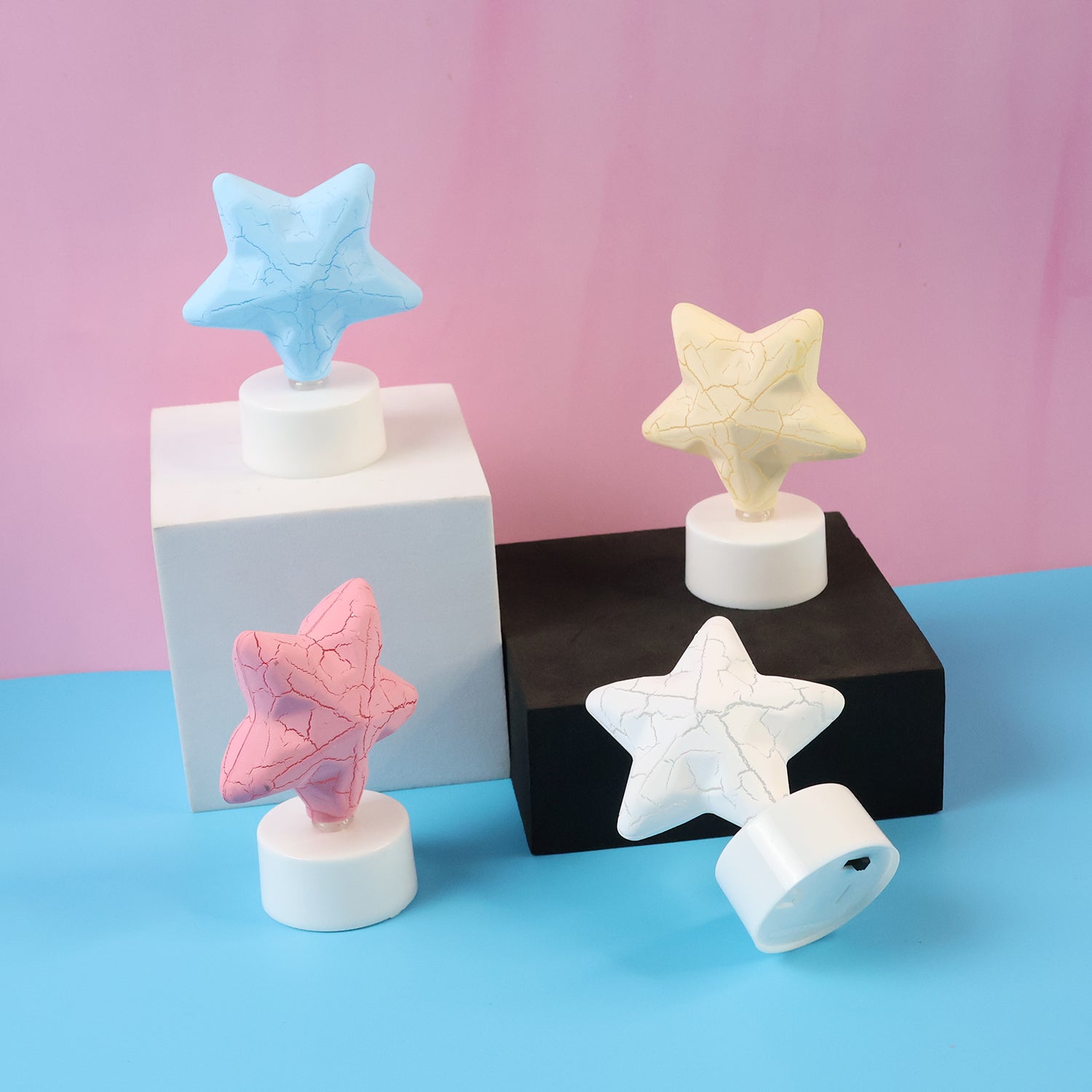 Star Shape Decorative Led Tealight Candles (4 Pc)