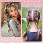 Metal Printed Star Shape Hair Clips (10 Pcs Set)