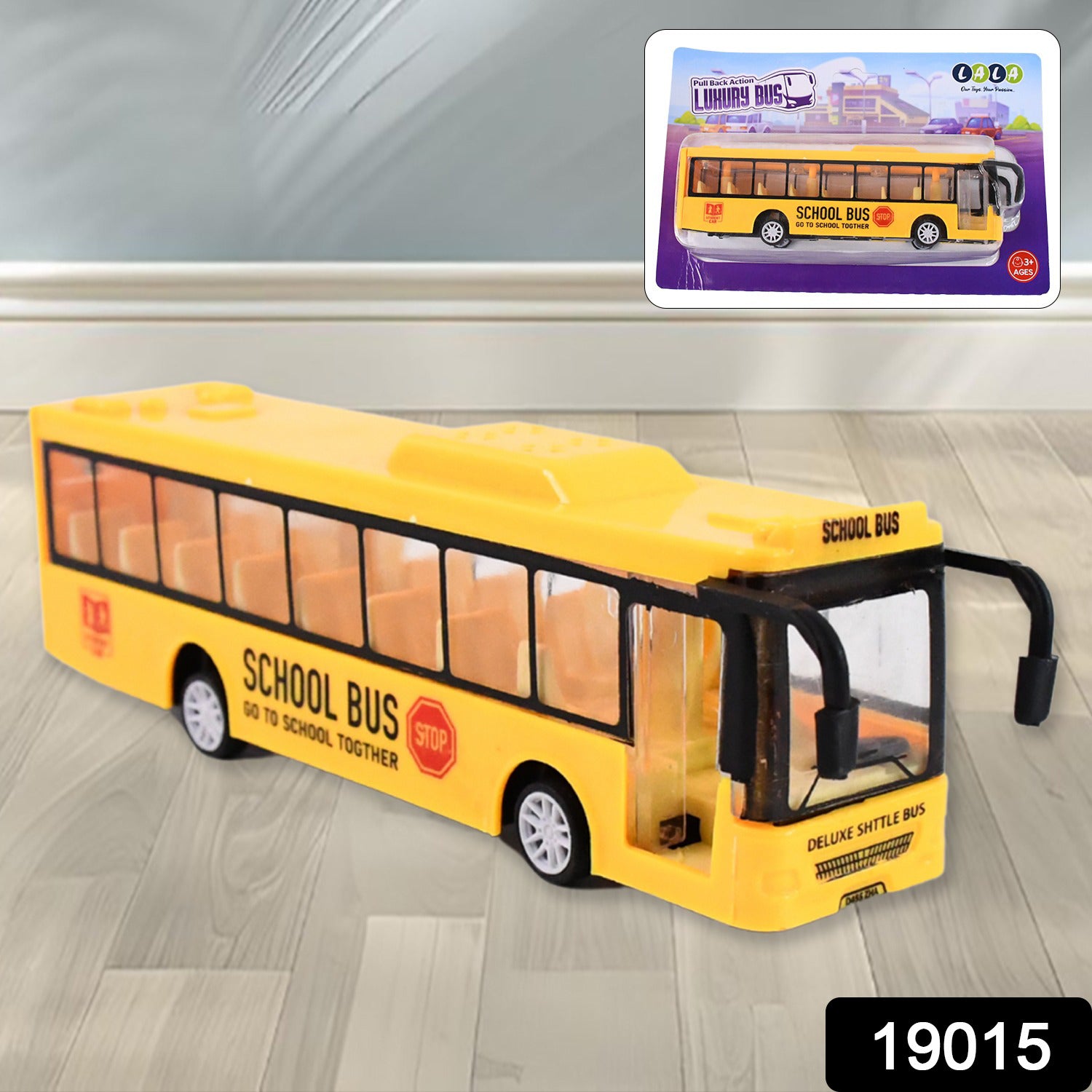Inertia Bus Toys  High Simulation Yellow Fine Details Mini Bus Model Car Toys Prizes For Gift Collections