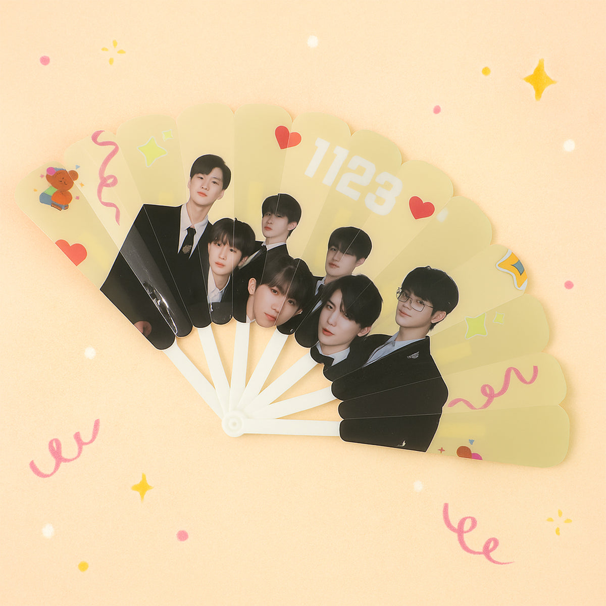 Idol-themed Foldable Hand Fan - (1 Pc)