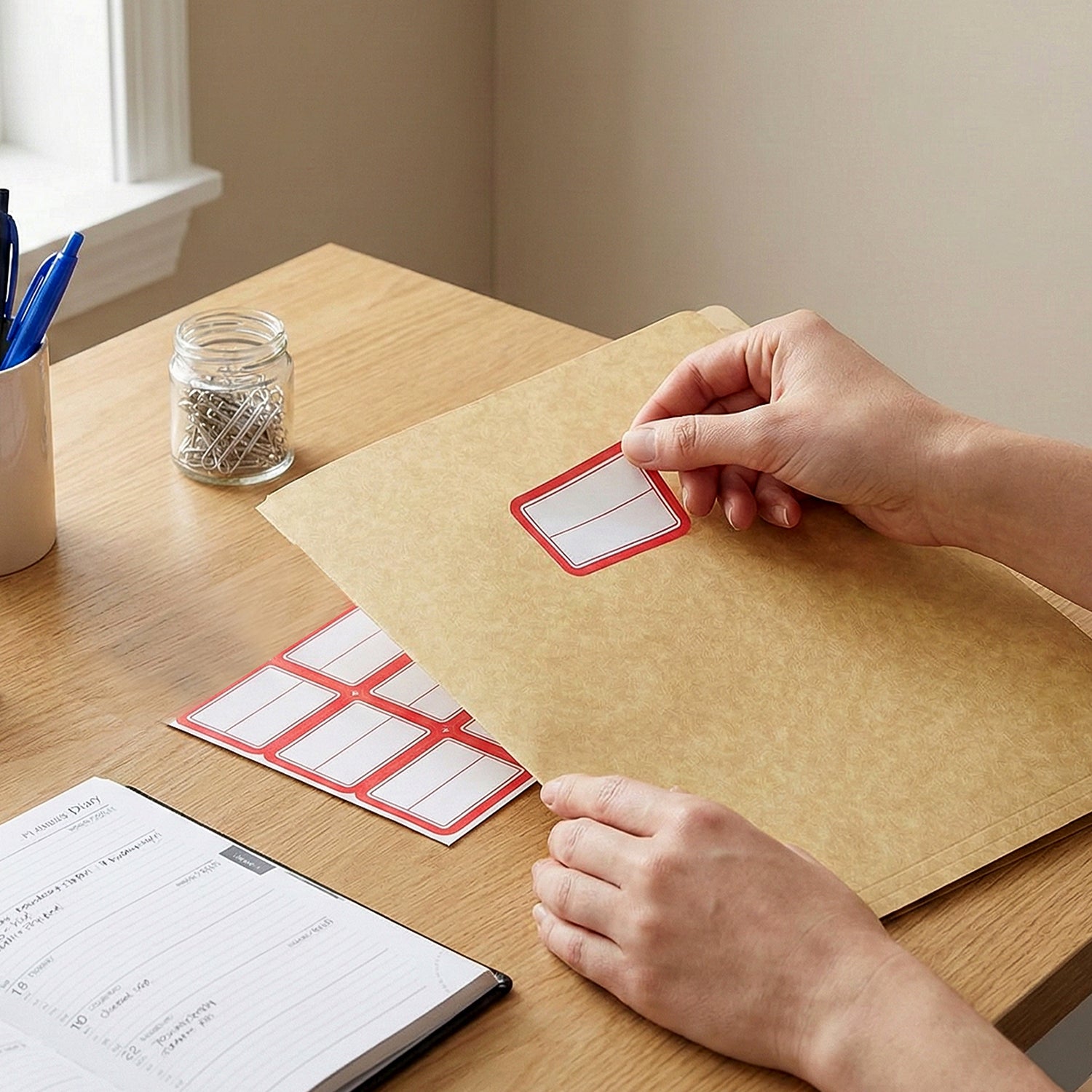 Multipurpose Writable Label Stickers (5 Sheets Set)