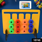 Montessori Slide Puzzles Toys For Kids (36 Challenges  1 Set)