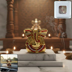 Golden Lord Ganesha Idol Decorative Showpiece (1 Pc)