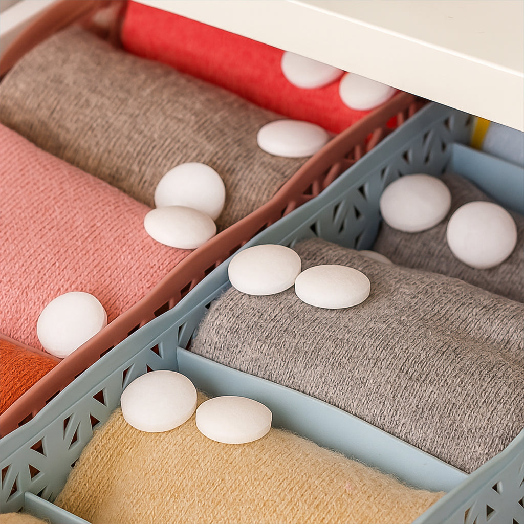 Premium Naphthalene Mothballs  Cupboard Deodorizer Tablets (1 Packet  20 Gm)