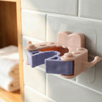 Wall Mounted Broom  Mop Holder Clips (4 Pc Set)
