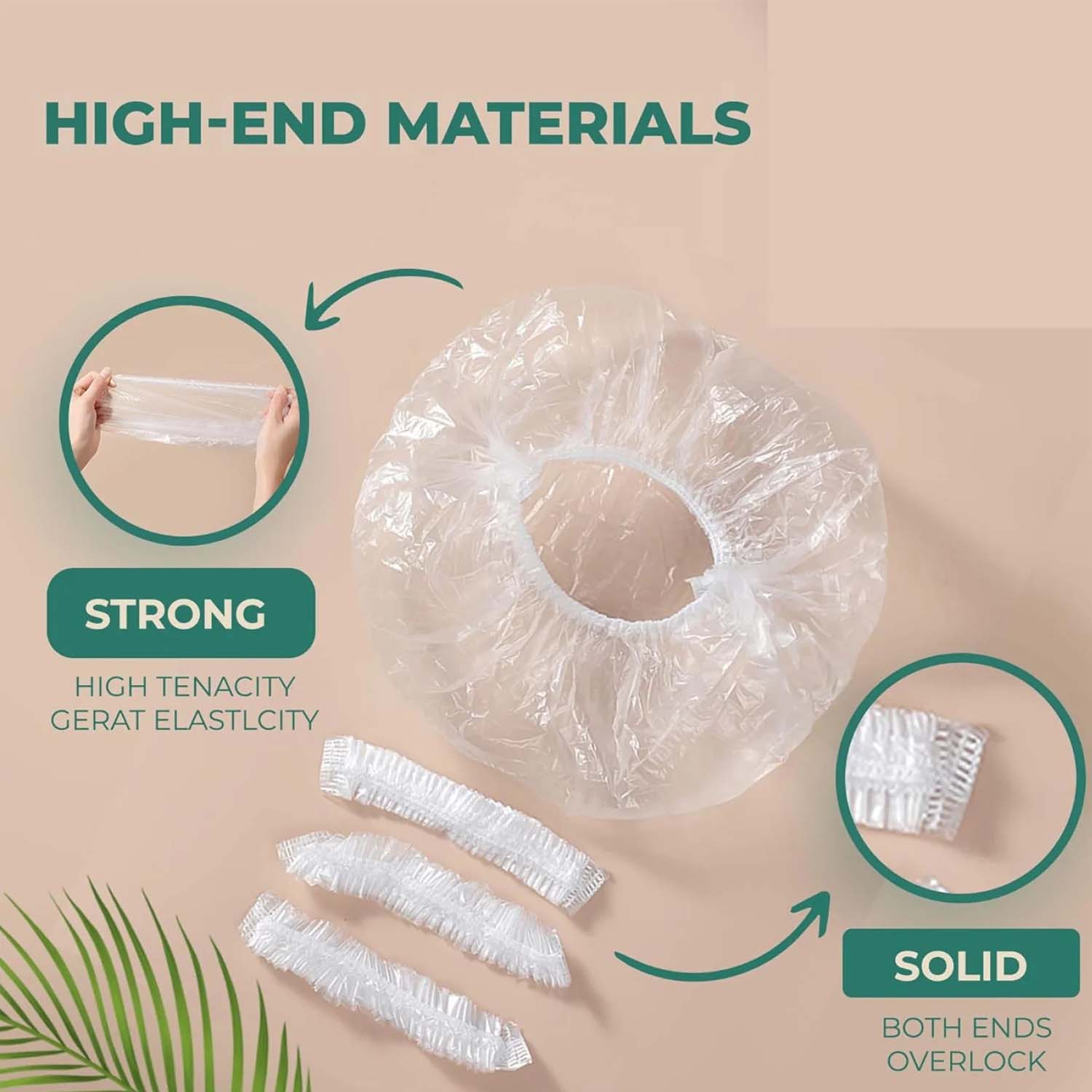 Disposable Mens Hair Protection Shower Cap  Head Cover (5 Pc)