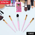 5pc Makeup Brush Tools Kit (5 Pcs Set  Mix Color)