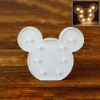 Mickey Shaped Led Decorative Night Light (1 Pc)