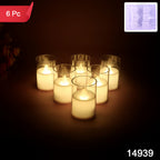 Flameless Led Votive Candles - (Set)