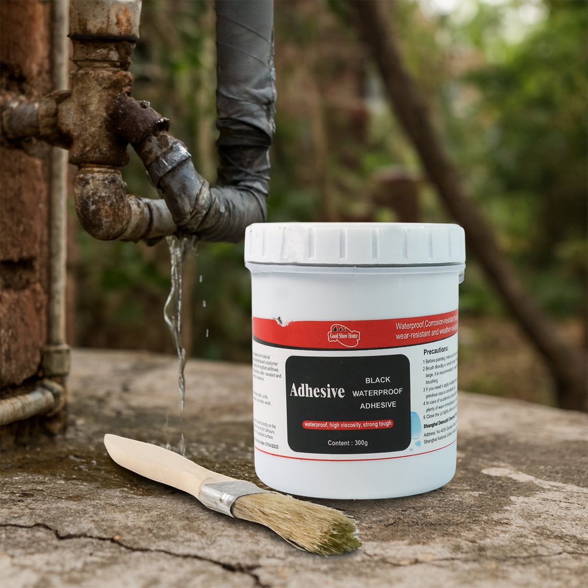 Black Waterproof Adhesive Paste 300 Gm - (Set)