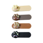 Cute Bunny Face Decorative Hair Clips Set (4 Pc)
