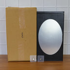 Wall Mounted Black Rotating Storage Cabinet Organizer (1 Pc 22x42 Cm)