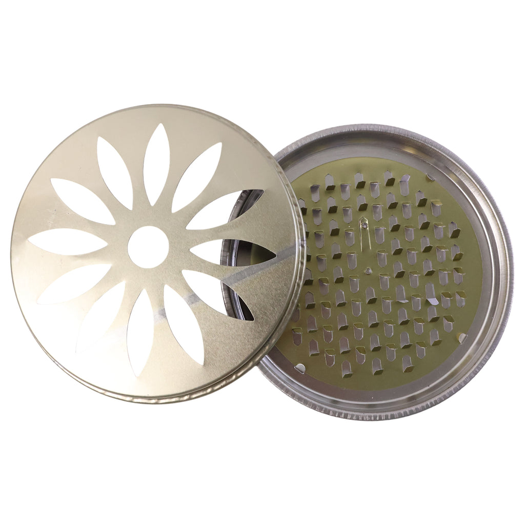 2 In 1 Metal Mosquito Coil Stand Cum Incense Burner (15x15 Cm 1 Pc)